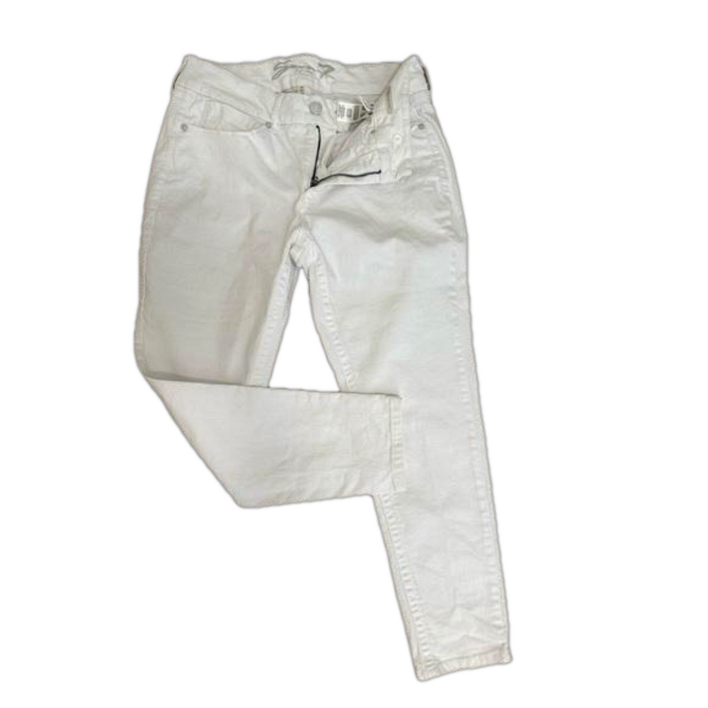 Seven7 Tummyless Ankle Skinny High Rise 5-Pocket Jeans White